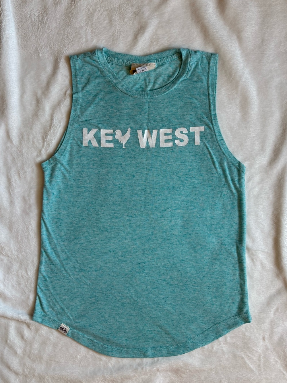 Red Bike Brand Key West Rooster Tank Top Teal Size S